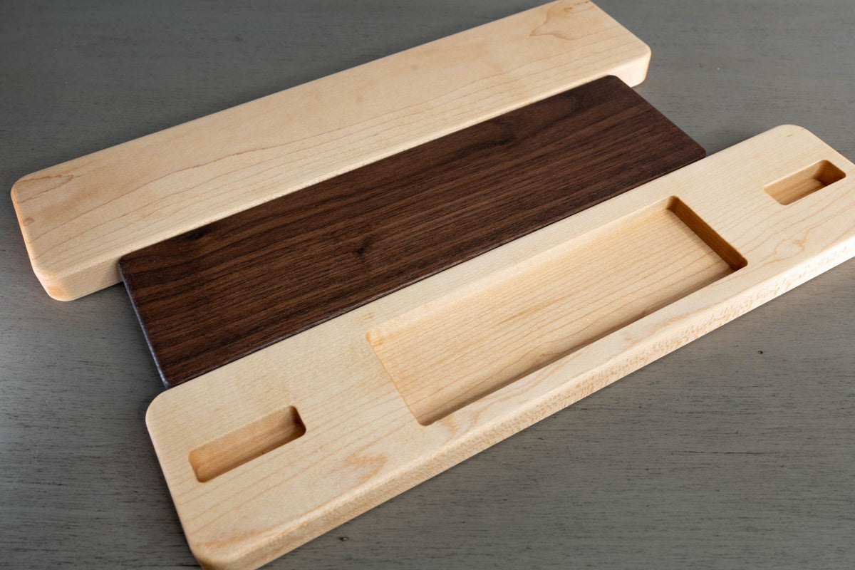 Handcrafted Hardwood Gaming Console Dock & Controller Organizer