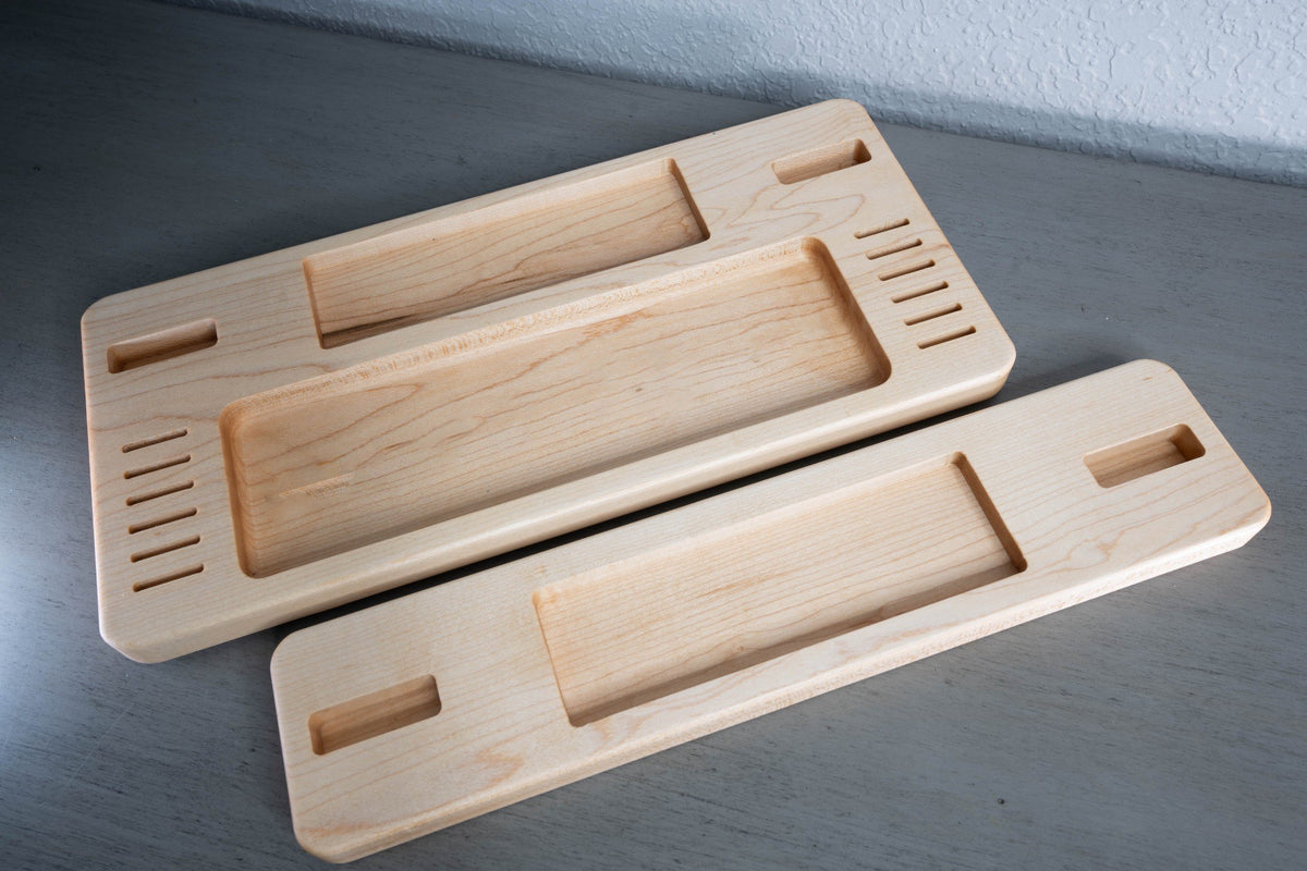 Handcrafted Hardwood Gaming Console Dock & Controller Organizer