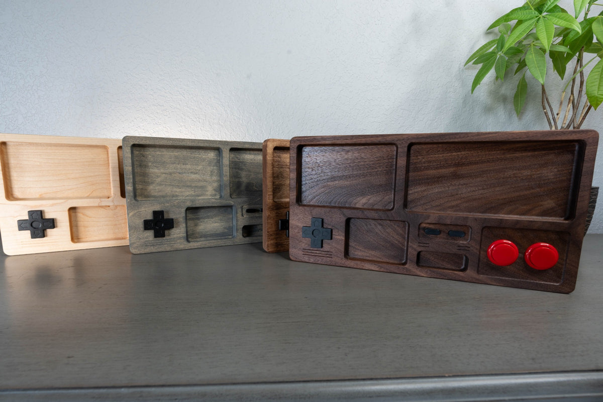 Gamer Drop Zone – Retro Gaming Valet Tray