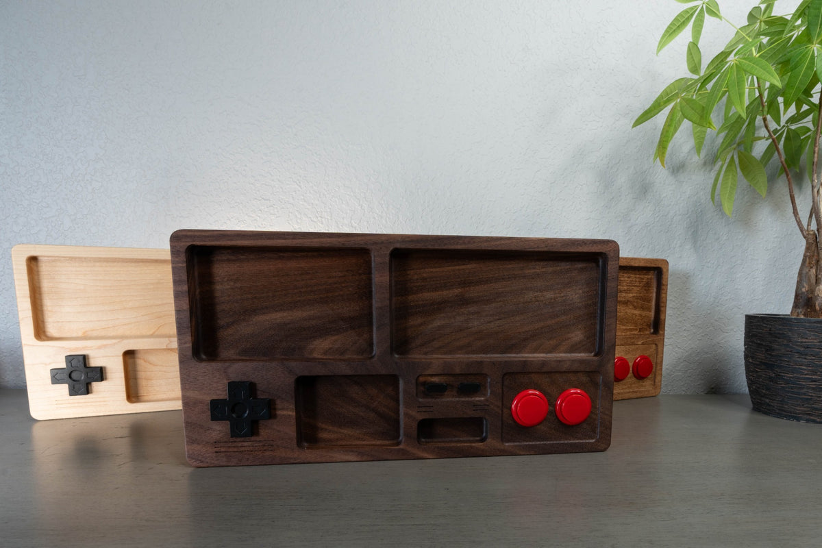 Gamer Drop Zone – Retro Gaming Valet Tray