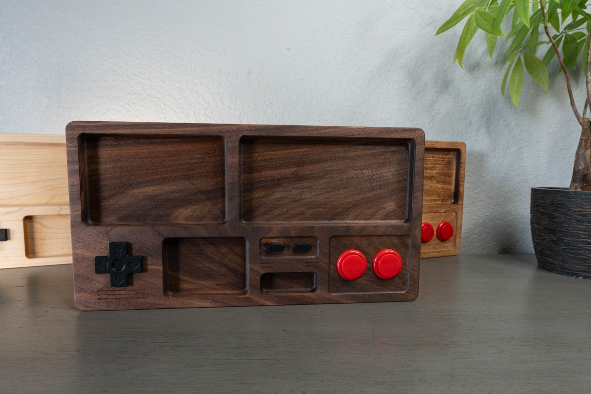 Gamer Drop Zone – Retro Gaming Valet Tray