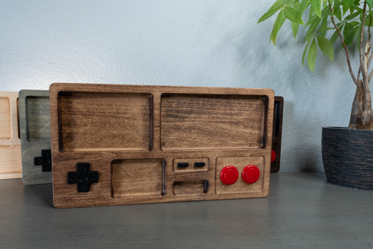 Gamer Drop Zone – Retro Gaming Valet Tray
