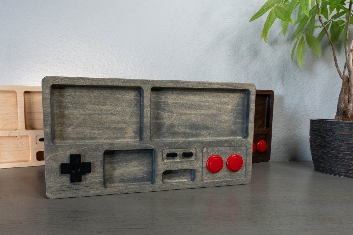 Gamer Drop Zone – Retro Gaming Valet Tray
