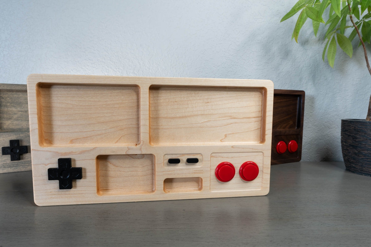 Gamer Drop Zone – Retro Gaming Valet Tray
