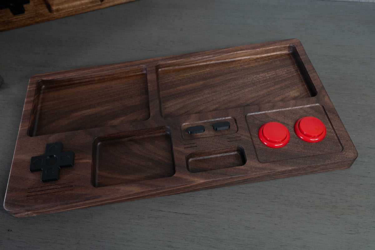 Gamer Drop Zone – Retro Gaming Valet Tray