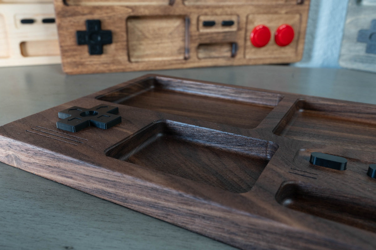 Gamer Drop Zone – Retro Gaming Valet Tray
