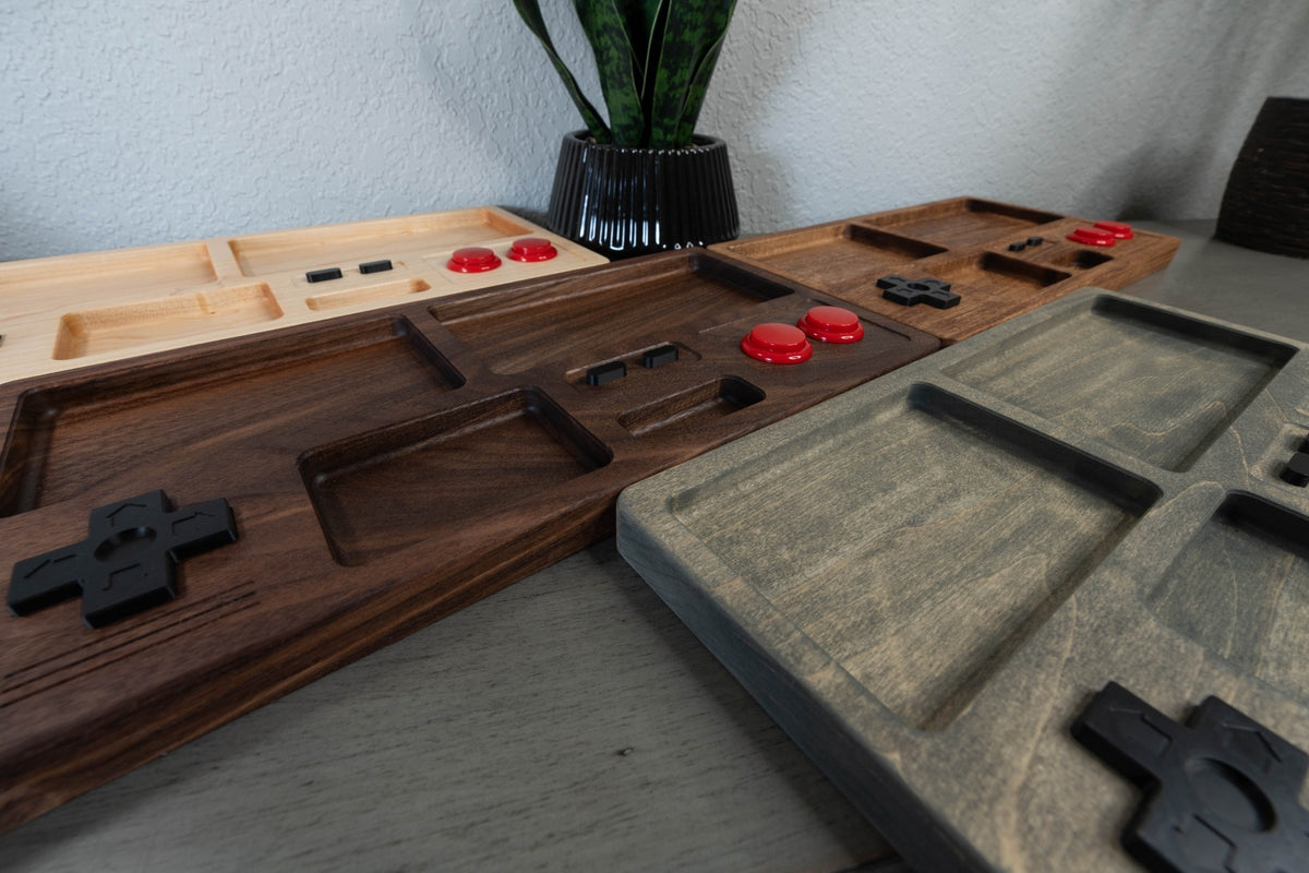 Gamer Drop Zone – Retro Gaming Valet Tray