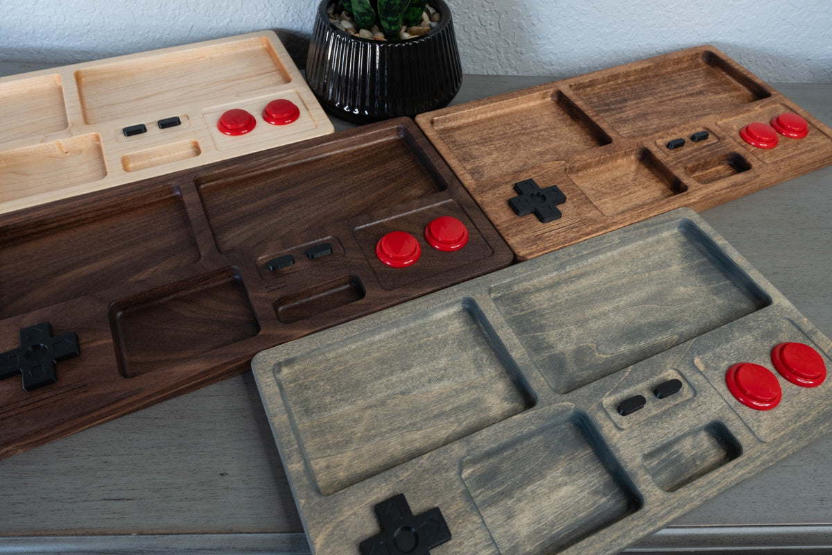 Gamer Drop Zone – Retro Gaming Valet Tray