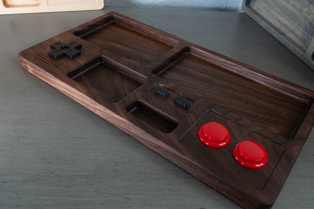 Gamer Drop Zone – Retro Gaming Valet Tray