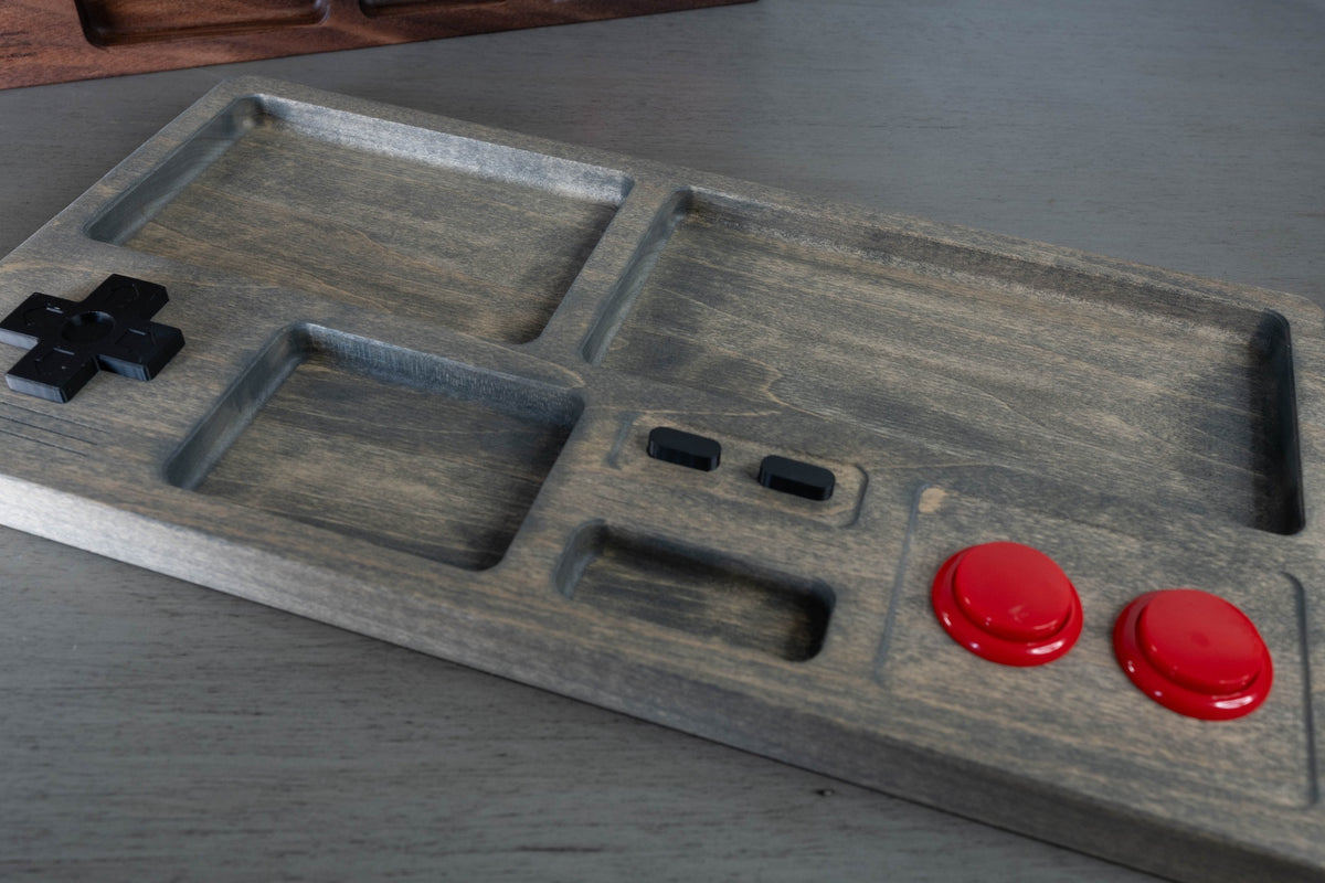 Gamer Drop Zone – Retro Gaming Valet Tray