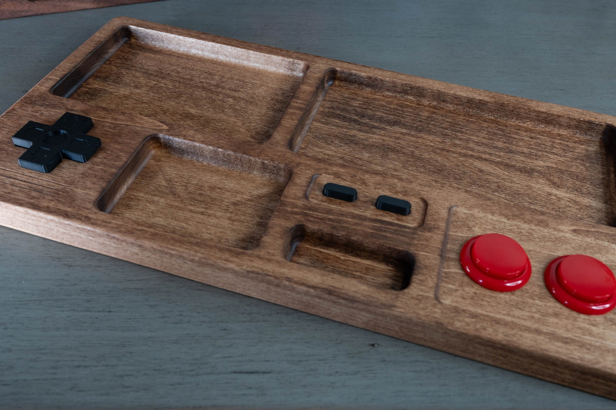 Gamer Drop Zone – Retro Gaming Valet Tray