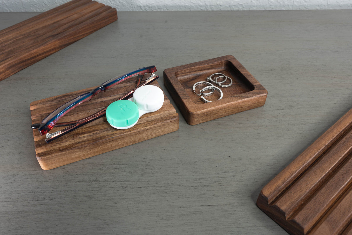 Handcrafted Hardwood Soap Dish & Countertop Tray
