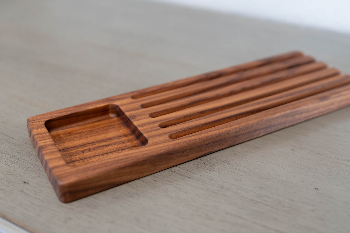 Handcrafted Hardwood Soap Dish & Countertop Tray