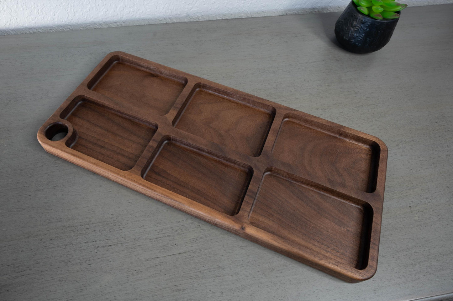 Handcrafted Wooden Building Block Sorting Tray – Multi-Compartment Organizer for Nano Blocks and Mini Bricks